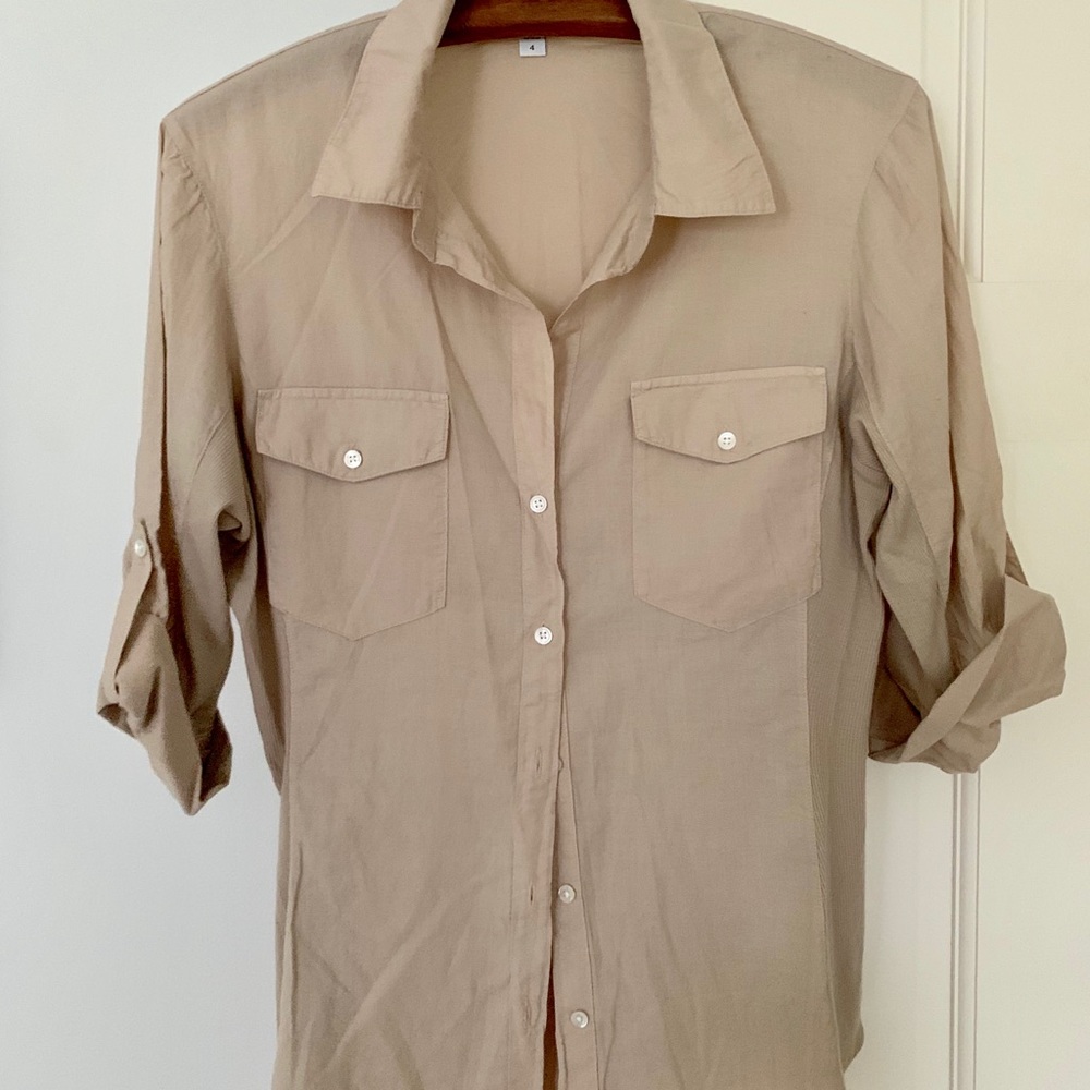 James Perse khaki blouse